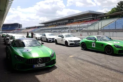 bo events Incentive für internationale Rennfahrergruppe am Hockenheimring.