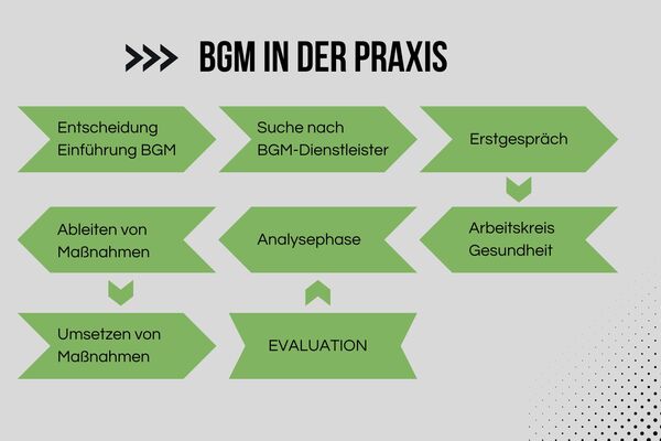 Diagramm: BGM in der Praxis