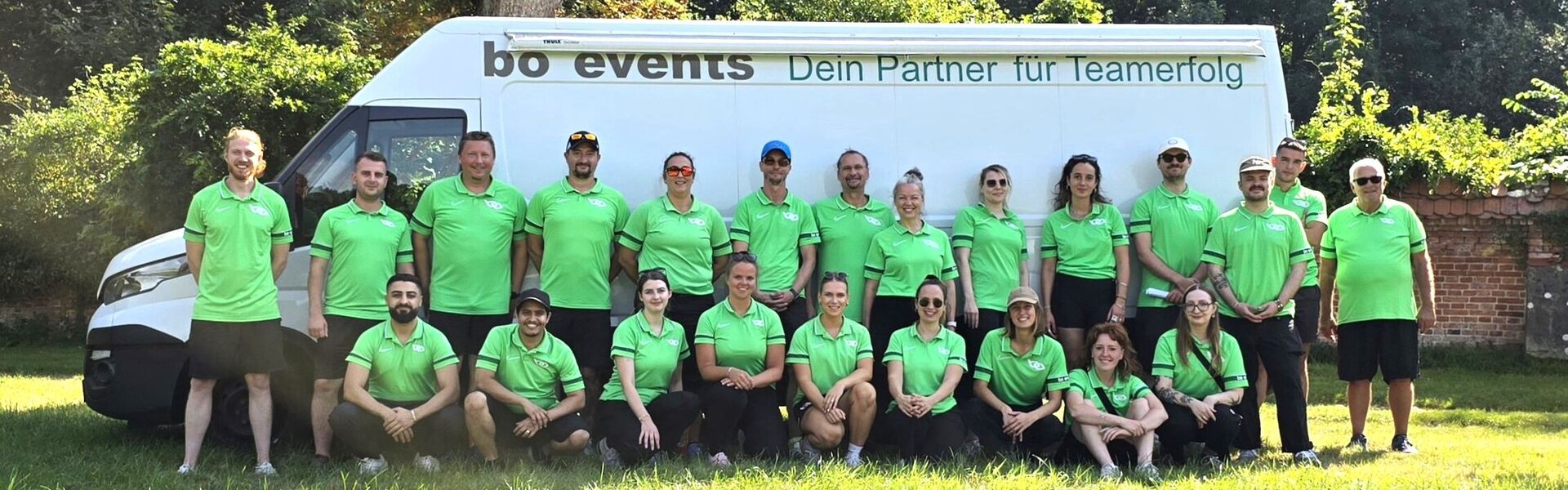 Das bo events Team beim XXL Dominoeffekt Teamevent in Kiel.