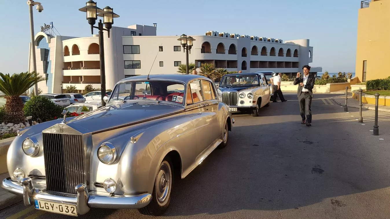 bo events Incentive Oldtimer Tour St George’s Bay Malta.